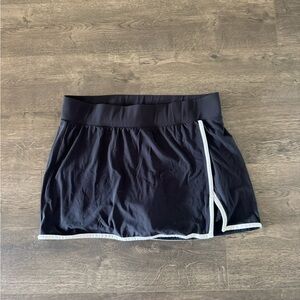 All in Motion Black Skort with White Trim